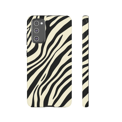 Modern Neutral Zebra Print Phone Case
