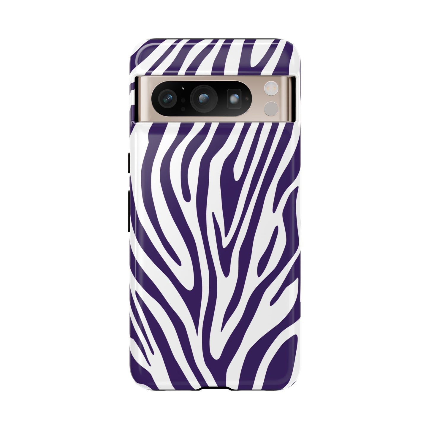 Graphic Purple Tiger Print Phone Case