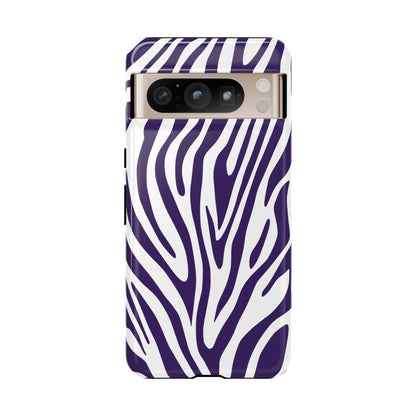 Graphic Purple Tiger Print Phone Case