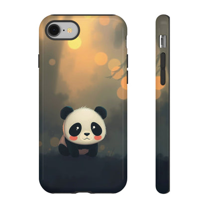 Cute Gothic Panda Design Phone Case