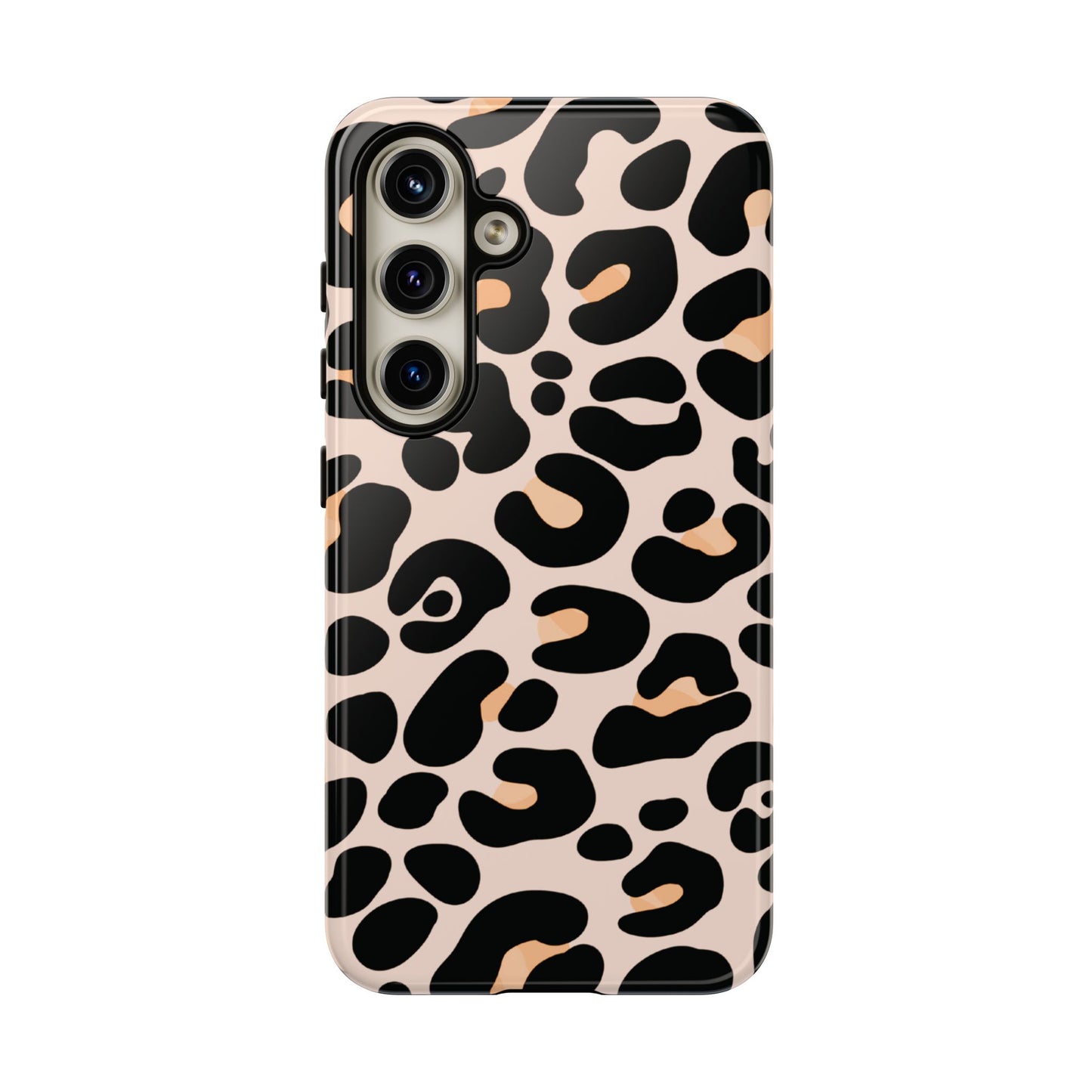 Elegant Peach Leopard Print Phone Case