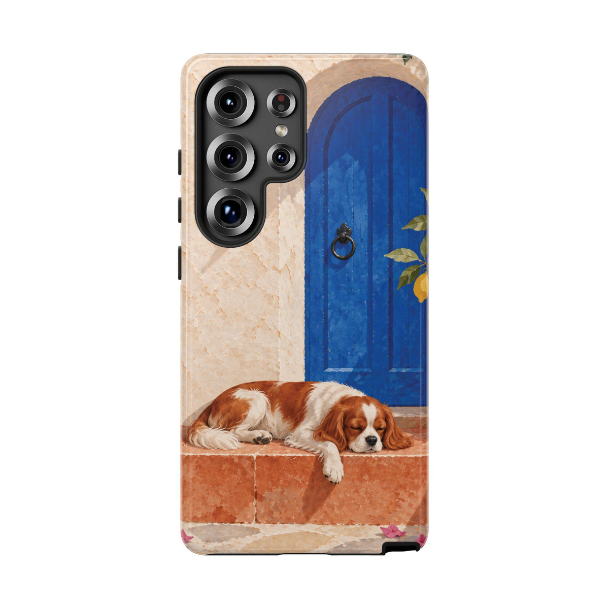 Cavalier King Charles Spaniel Blue Door Siesta Phone Case - Multicolor Phone Case - Samsung Galaxy S25 Ultra / Glossy