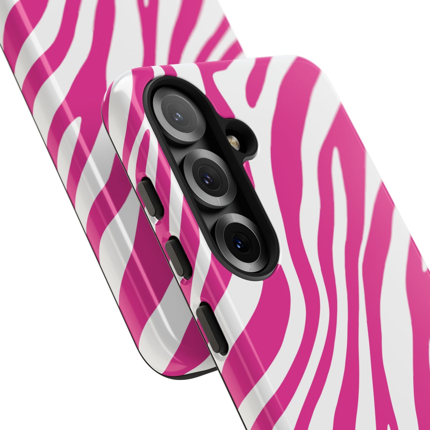 Modern Hot Pink Zebra Print Phone Case