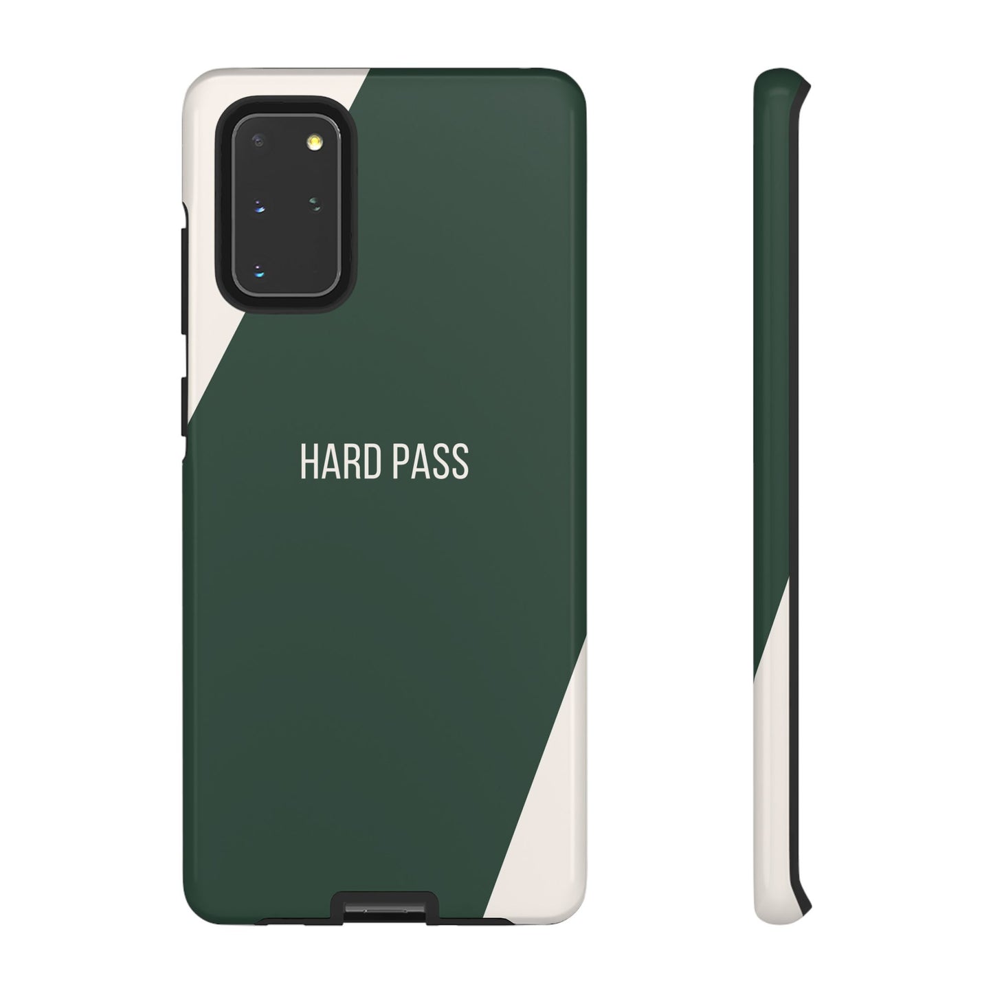 Samsung Galaxy S20+ / Glossy Phone Case - Sassy Statement Case ’Hard Pass’ in Green & White