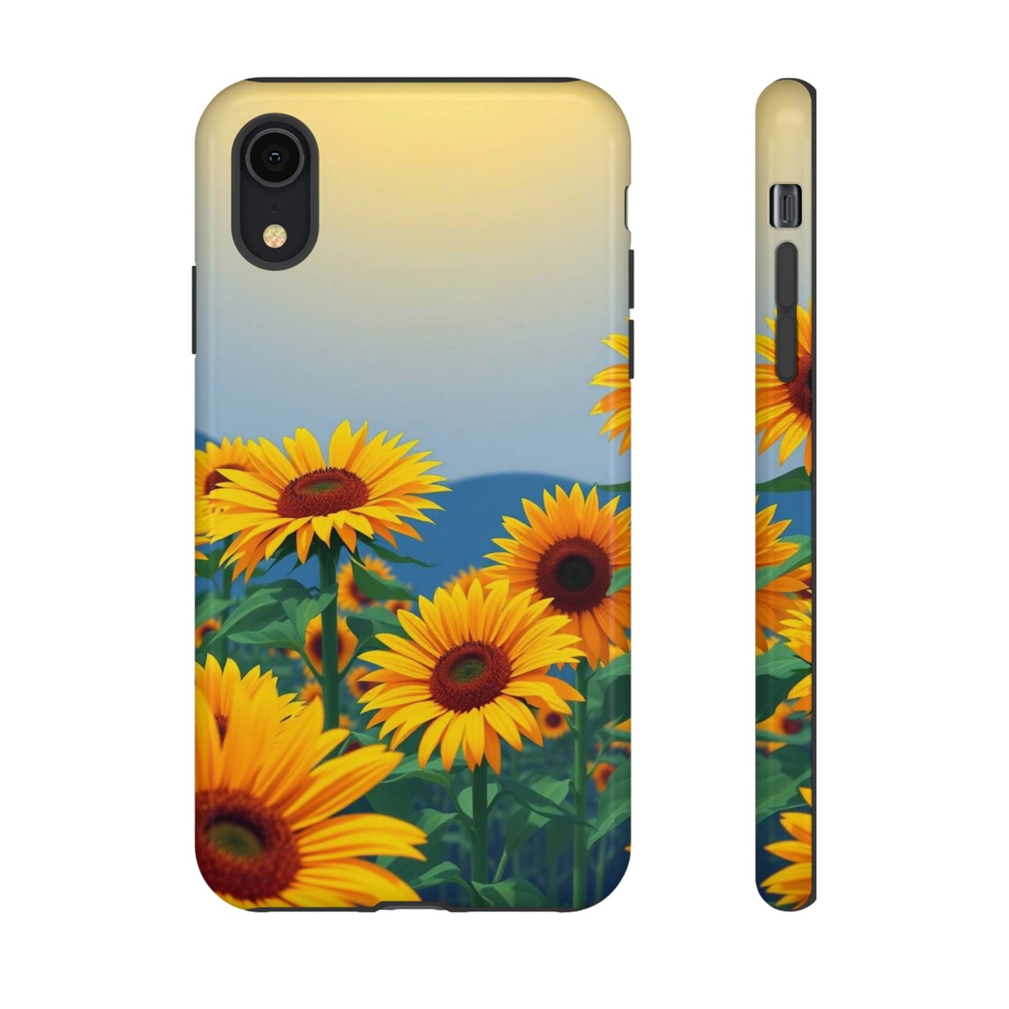 iPhone XR / Glossy Phone Case - Sunflowers Design Phone Case