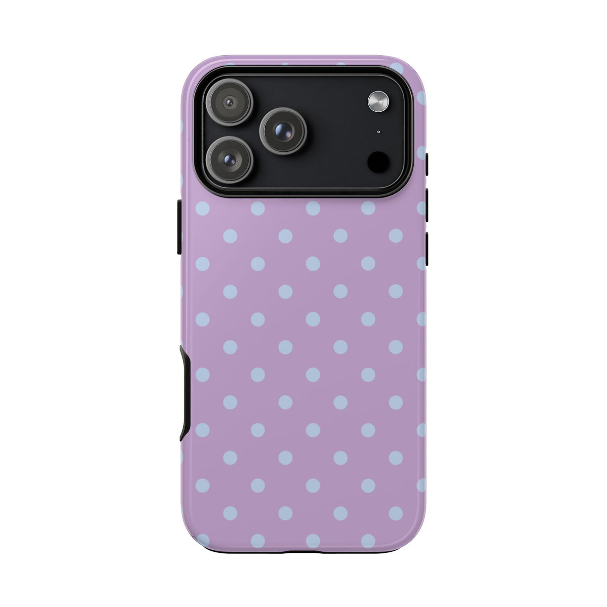Trendy Lilac & Ice Blue Dot Pattern Phone Case - Purple Phone Case - iPhone 18 Pro Max / Glossy