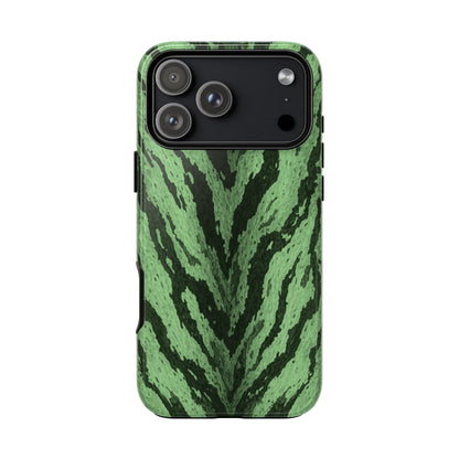 Sage Tiger Print Phone Case