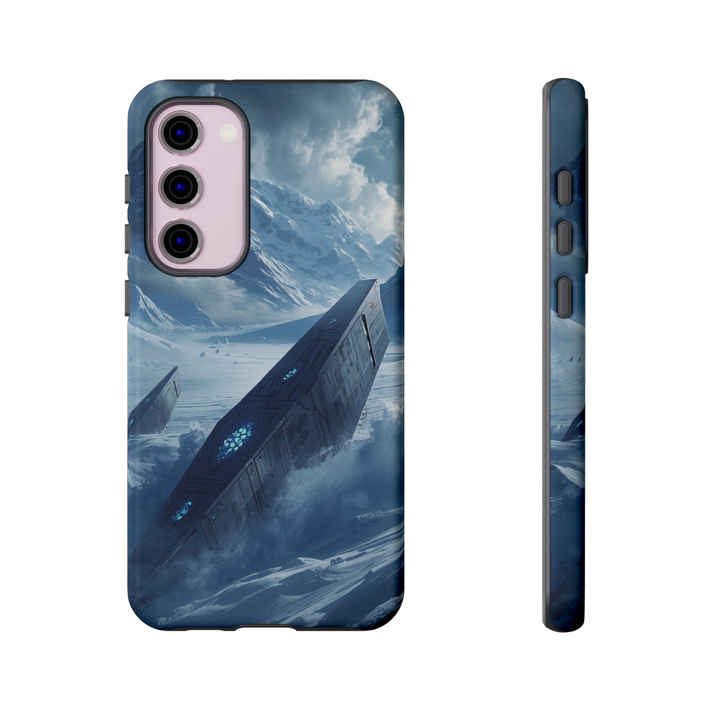 Samsung Galaxy S23 Plus / Glossy Phone Case - Frozen Alien Wreckage Sci-fi Phone Case