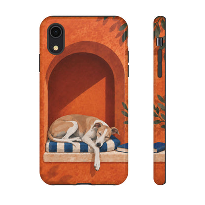 Whippet Siesta Nook Phone Case - Multicolor Phone Case - iPhone XR / Glossy
