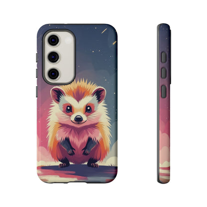 Samsung Galaxy S23 / Glossy Phone Case - Stylised Hedgehog Design Phone Case