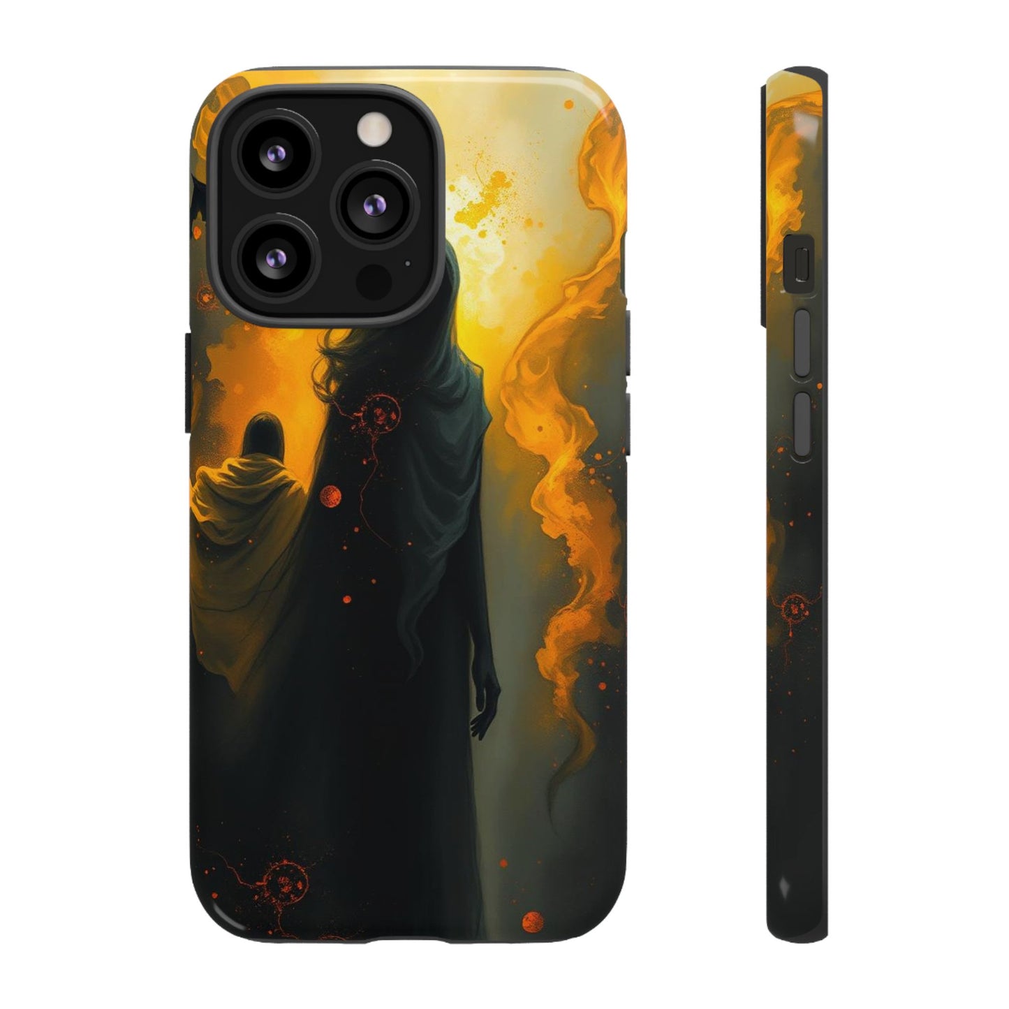 iPhone 13 Pro / Glossy Phone Case - Acrylic Gothic Myterious Figures Phone Case