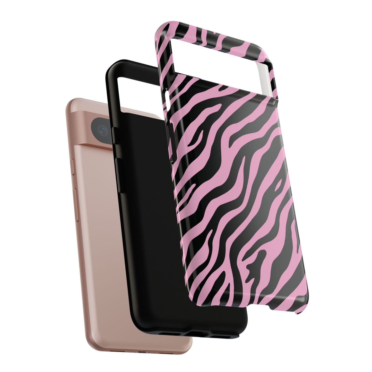 Stylish Blush Zebra Print Phone Case