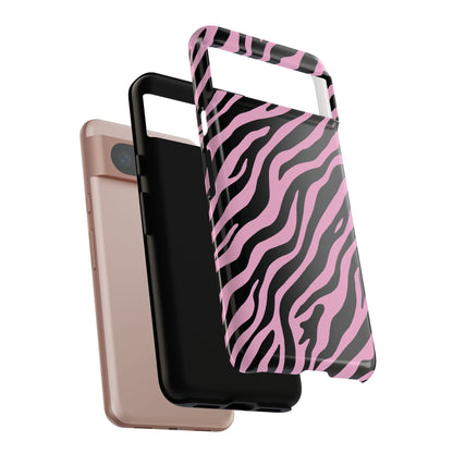 Stylish Blush Zebra Print Phone Case