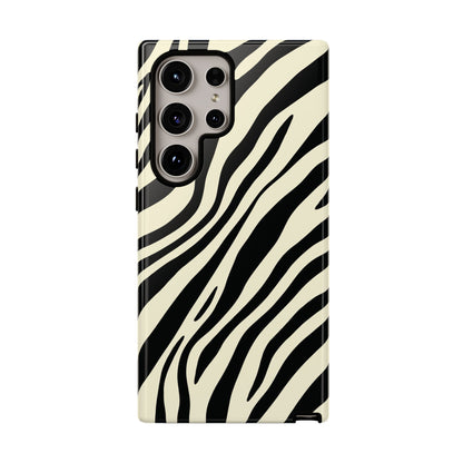 Modern Neutral Zebra Print Phone Case