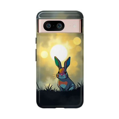 Google Pixel 8 / Glossy Phone Case - Gothic Rabbit Moody Design Phone Case