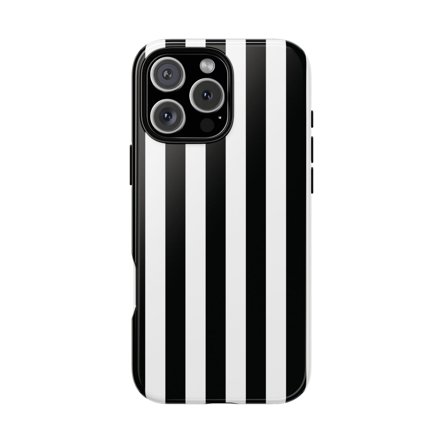 Phone Case - Simple Black & White Stripe Pattern Phone Case
