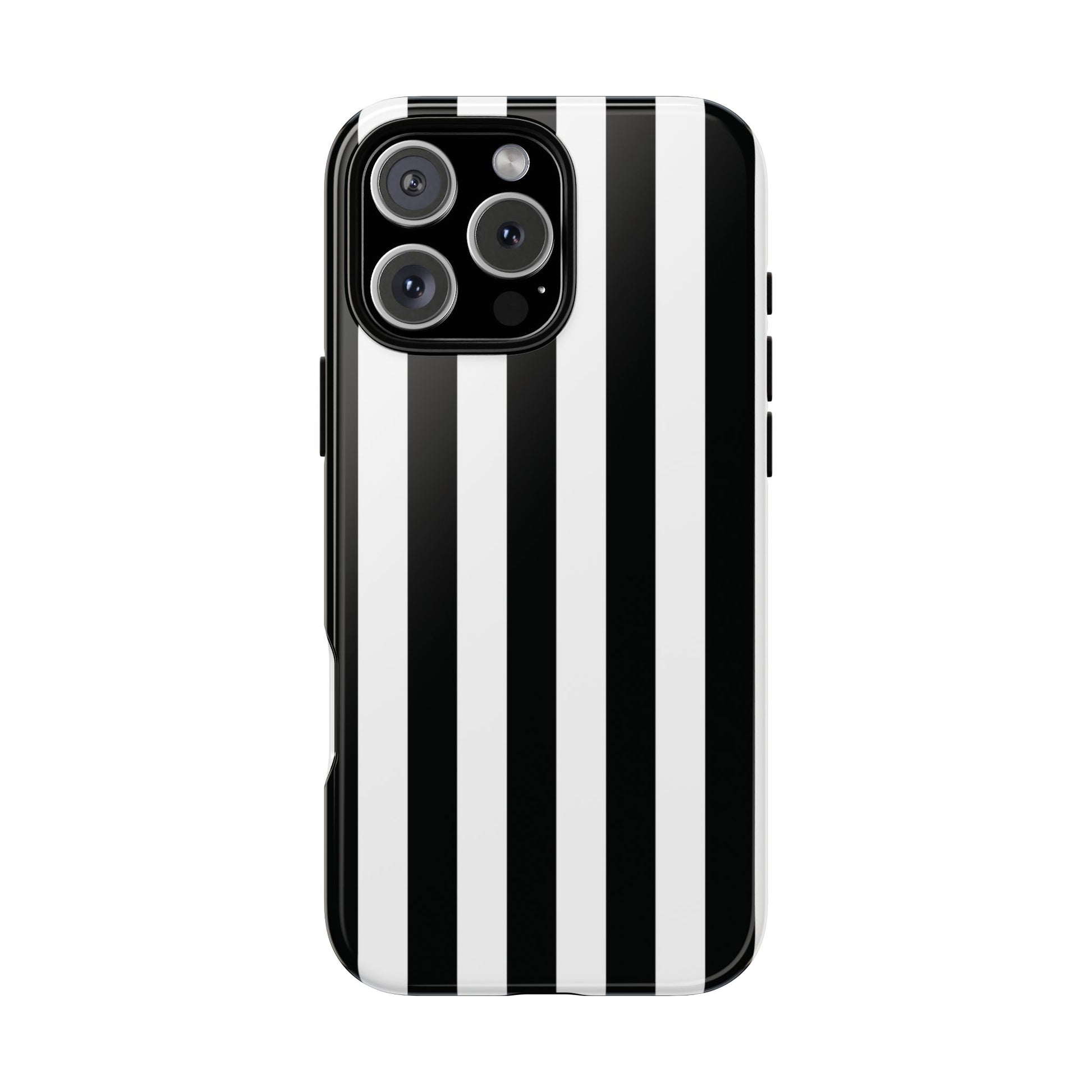 Phone Case - Simple Black & White Stripe Pattern Phone Case