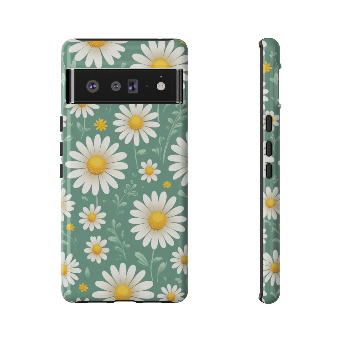 Google Pixel 6 Pro / Glossy Phone Case - Daisies Floral Pattern 1 Phone Case