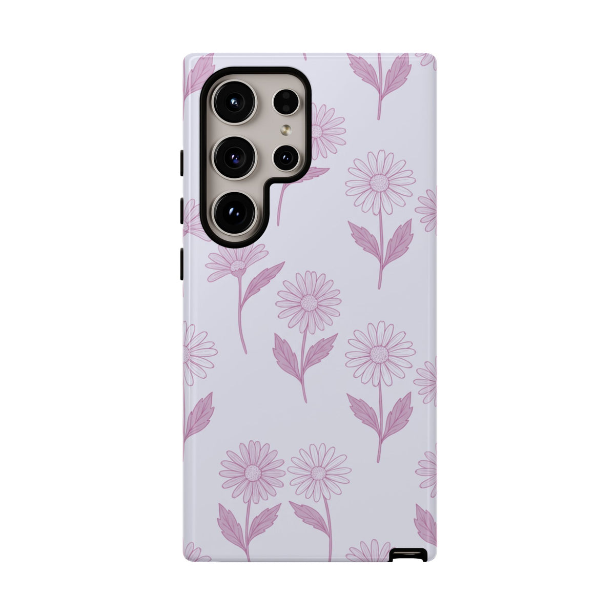 Pretty Lilac Daisy Pattern Phone Case