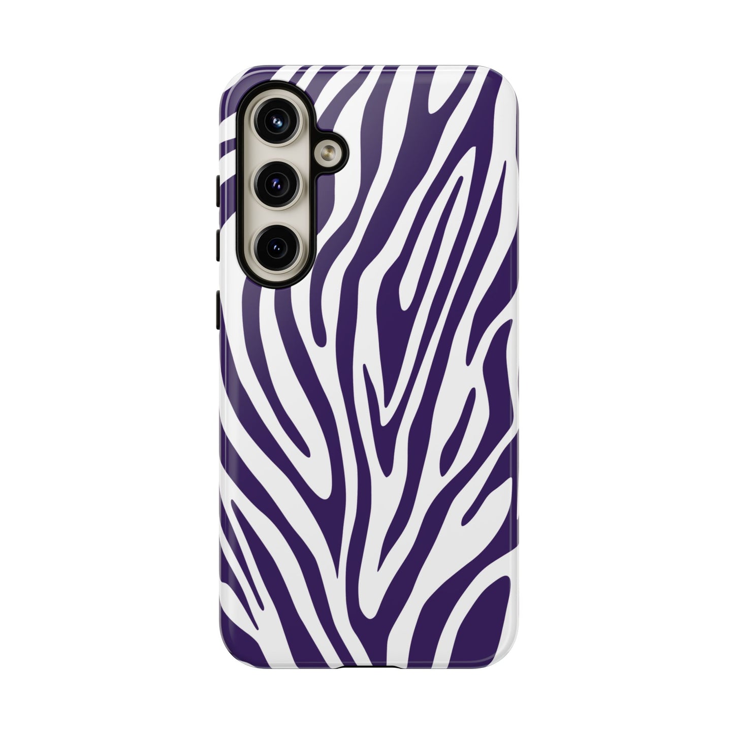 Graphic Purple Tiger Print Phone Case