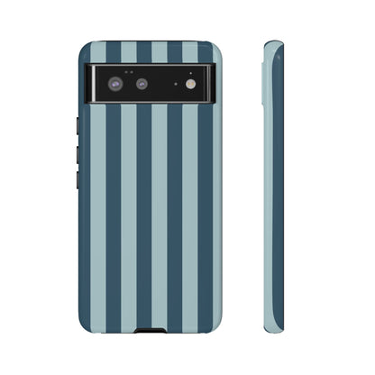 Blue Stripe Pattern Phone Case - Blue Phone Case - Google Pixel 6 / Glossy