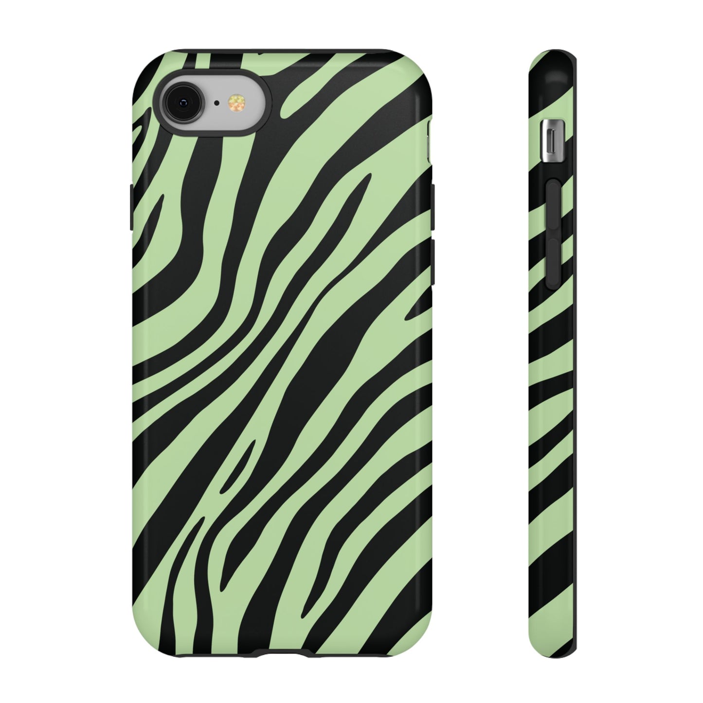 Modern Mint Zebra Print Phone Case