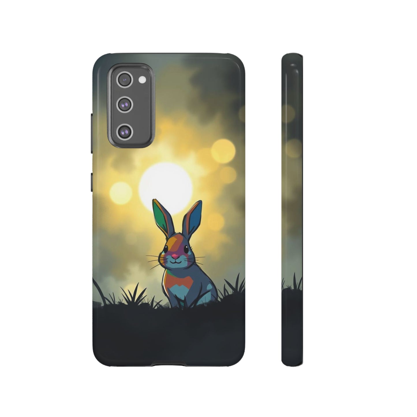 Samsung Galaxy S20 FE / Glossy Phone Case - Gothic Rabbit Moody Design Phone Case