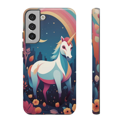 Stylised Unicorn & Rainbow Design Phone Case - Multicolor Phone Case - Samsung Galaxy S22 Plus / Glossy