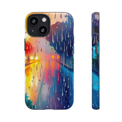 Electric Rain Watercolour Design Phone Case - Multicolor Phone Case - iPhone 13 Mini / Glossy