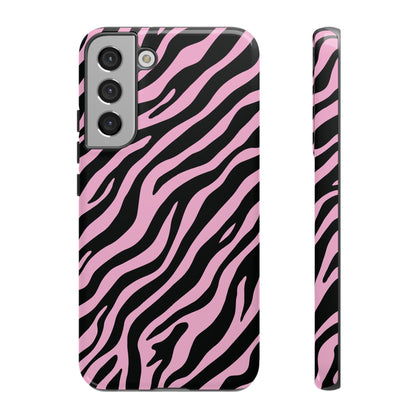 Stylish Blush Zebra Print Phone Case