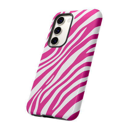 Modern Hot Pink Zebra Print Phone Case
