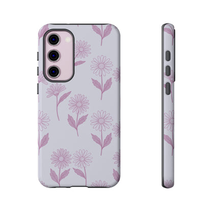 Pretty Lilac Daisy Pattern Phone Case