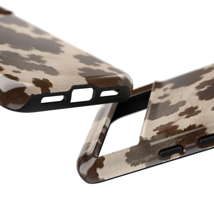 Stylish Mocha Cow Print Phone Case