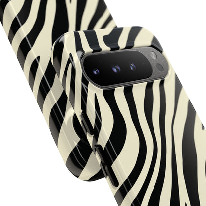 Modern Neutral Zebra Print Phone Case