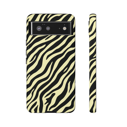 Stylish Neutral Zebra Print Phone Case