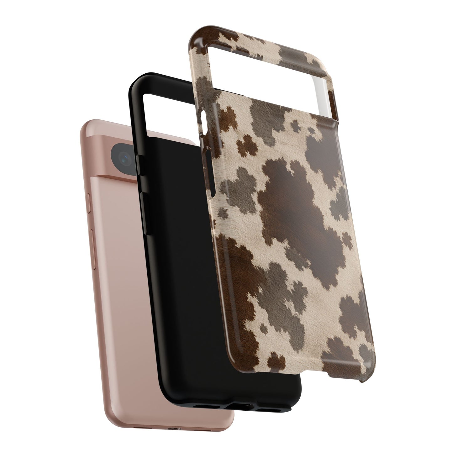 Stylish Mocha Cow Print Phone Case