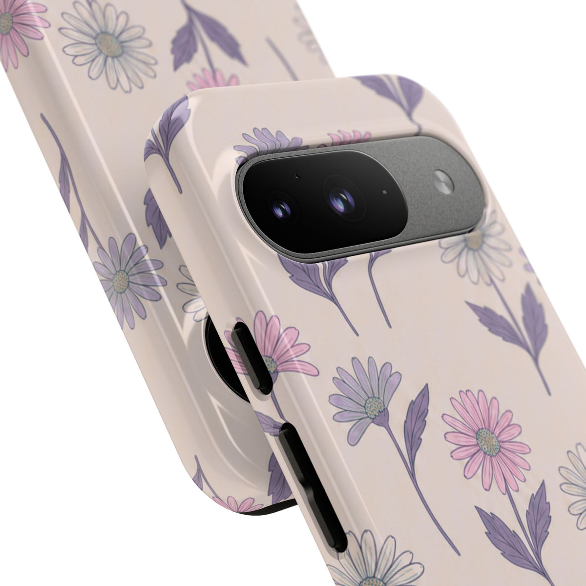 Pretty Pink & Purple Daisy Pattern Phone Case
