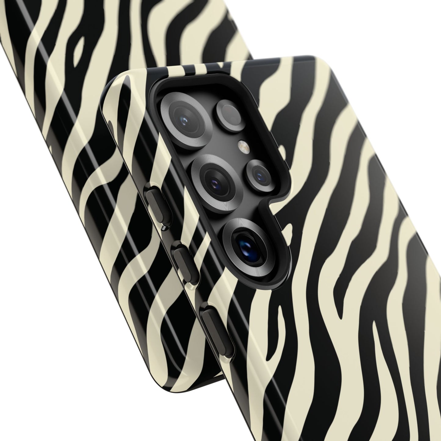 Chic Ivory Zebra Print Phone Case