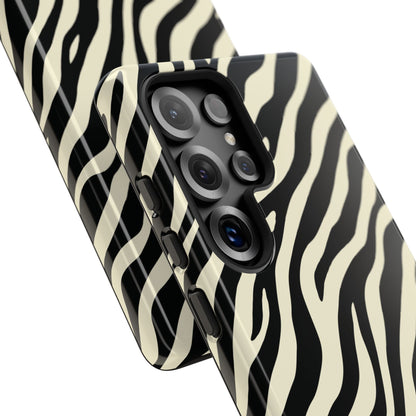 Chic Ivory Zebra Print Phone Case