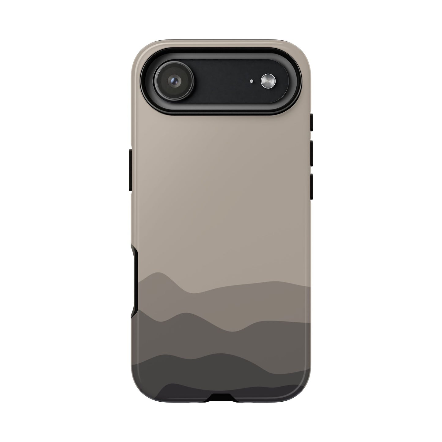 Beige Abstract Waves Protective Phone Case - Beige Phone Case - iPhone 17 Air / Glossy