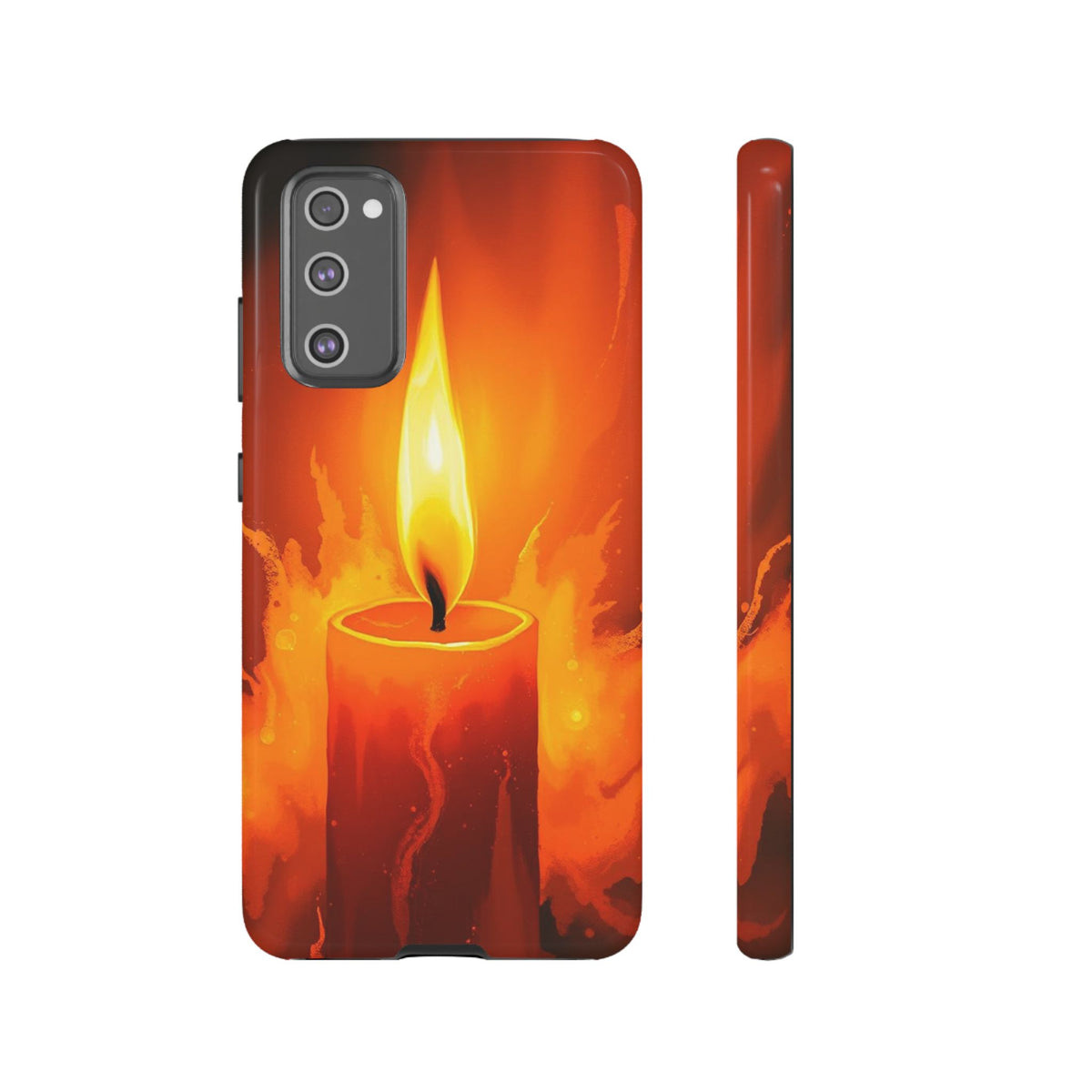 Red Candle Phone Case - Multicolor Phone Case - Samsung Galaxy S20 FE / Glossy