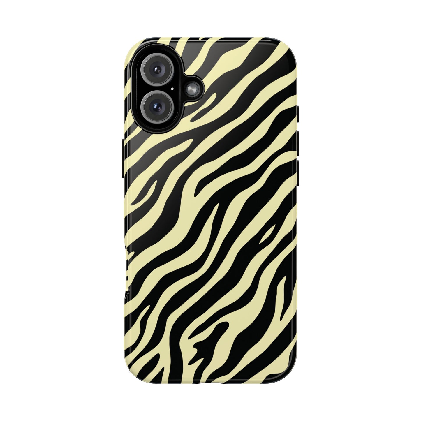 Stylish Neutral Zebra Print Phone Case