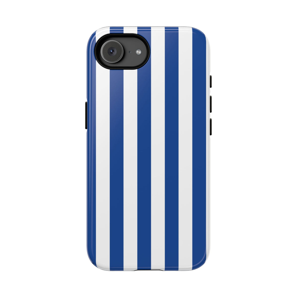 Simple Blue & White Stripe Pattern Phone Case - White Phone Case - iPhone 17e / Glossy