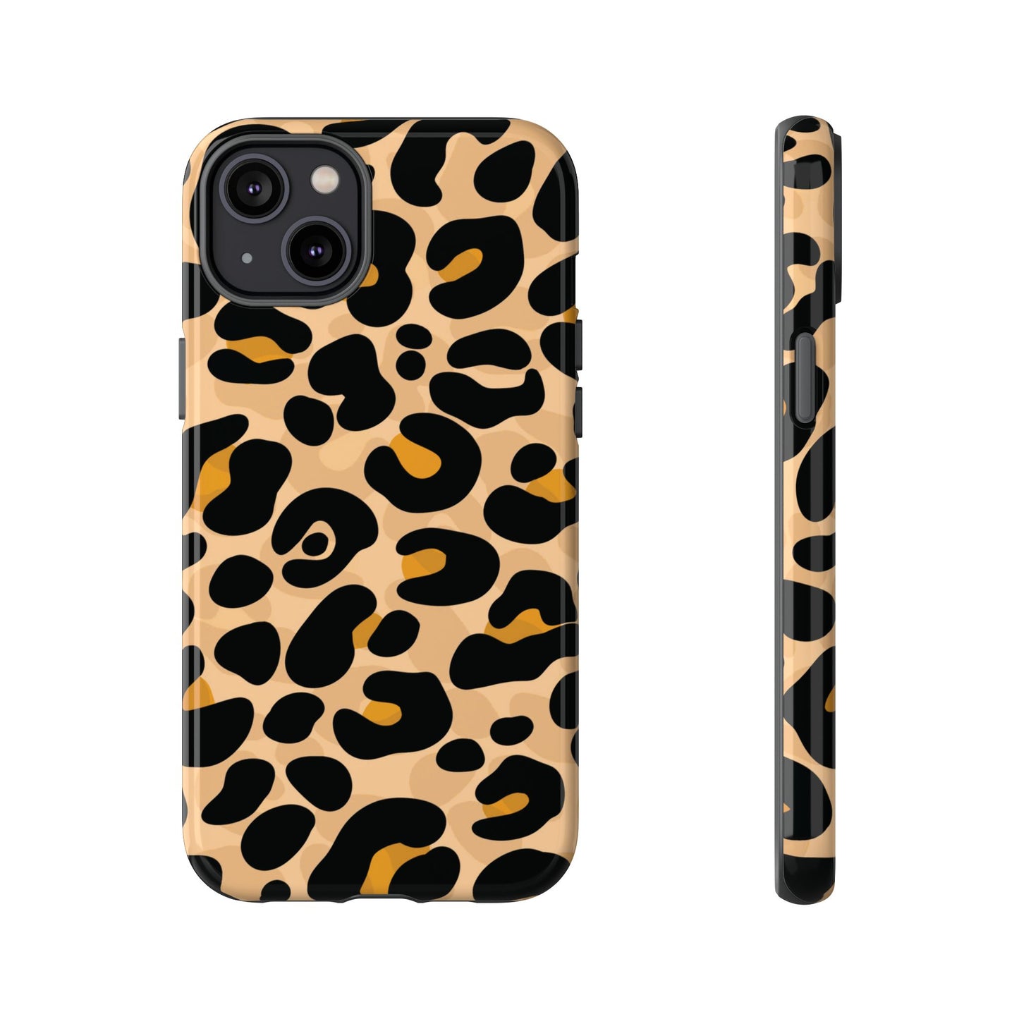 Stylish Mocha Leopard Print Phone Case
