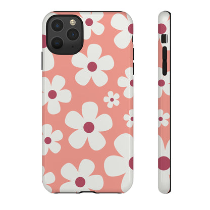 iPhone 11 Pro Max / Glossy Phone Case - Cute Pink Daisy Pattern #2 Phone Case