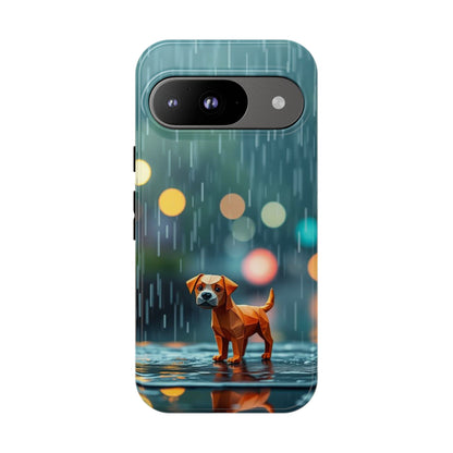 Google Pixel 9 / Glossy Phone Case - Origami ’Soggy Dog’ Design Phone Case