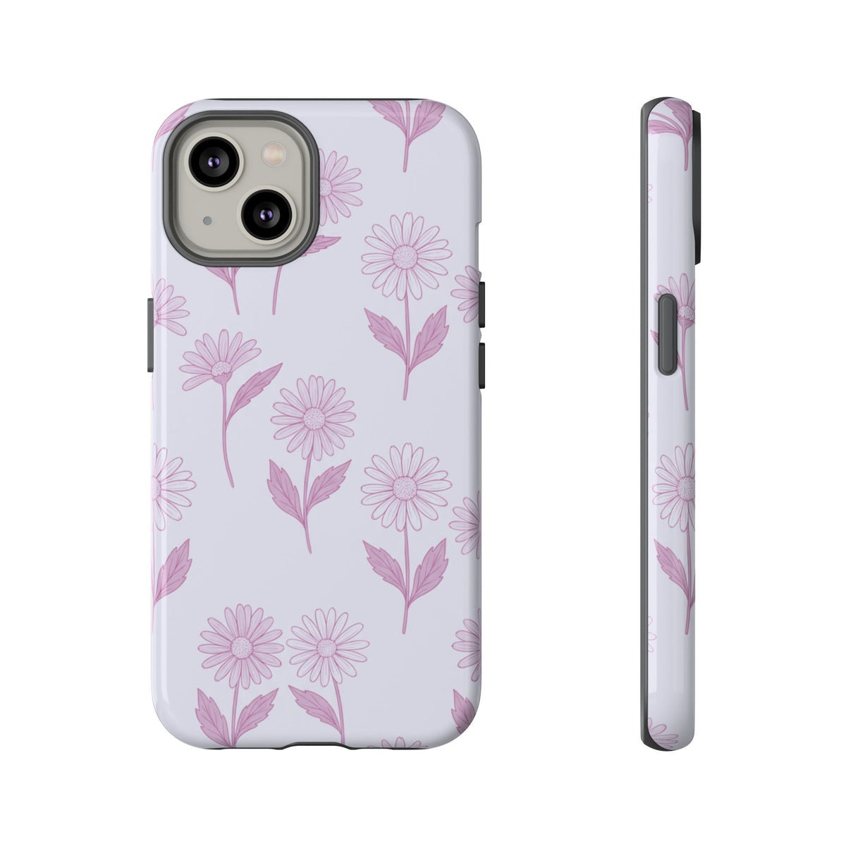 Pretty Lilac Daisy Pattern Phone Case
