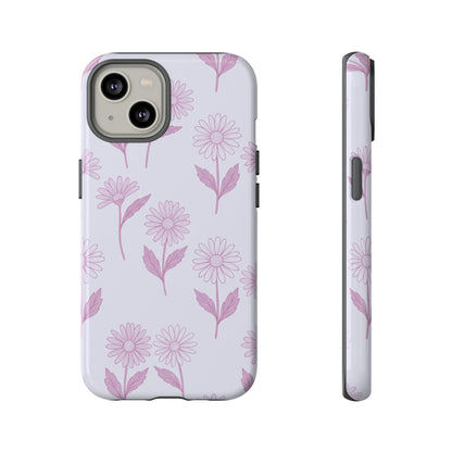 Pretty Lilac Daisy Pattern Phone Case