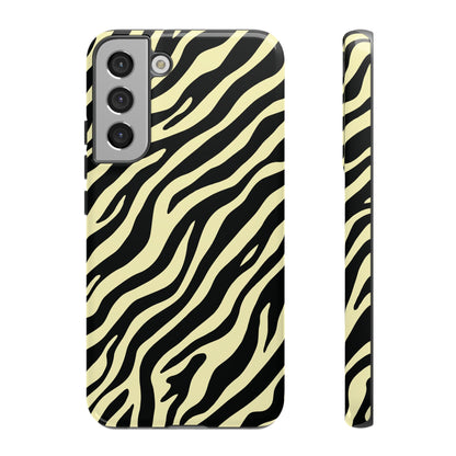 Stylish Neutral Zebra Print Phone Case
