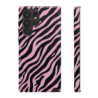 Stylish Blush Zebra Print Phone Case